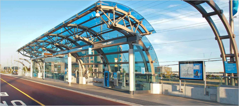 Image of bus terminal for York region rapid transit corporation for which JTE provides Commercial Advisory Services as part of Technical Advisory and Construction Oversight team.