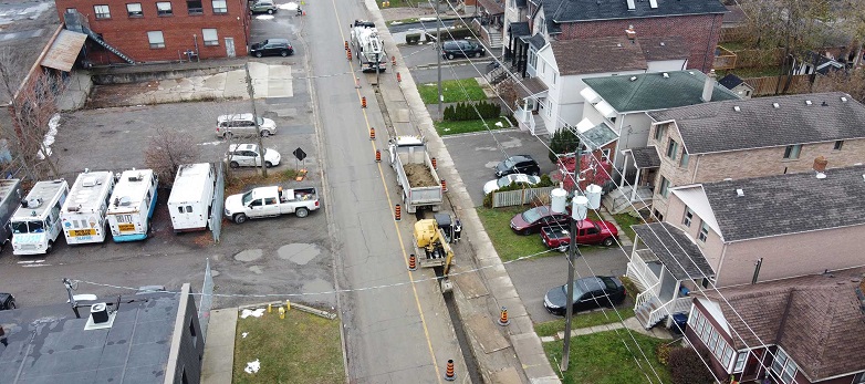 Image of Mid-Rise Long Branch Sanitary Trunk Sewer Rehabilitation for which JTE Claims Consultants Ltd provides Construction Claims Consulting services for project contractor.